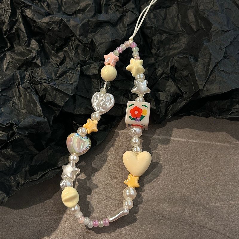 Colorful Beaded Charm Necklace Kalsten