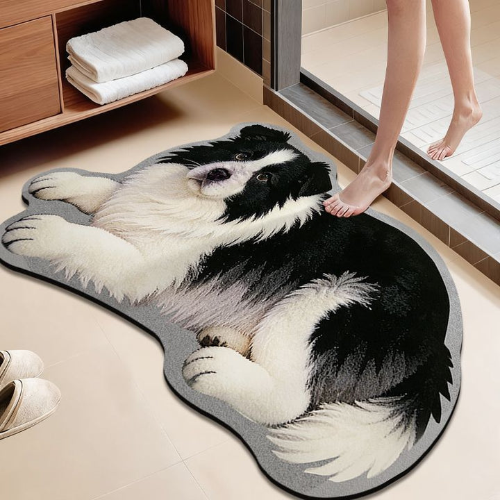 Cat-Themed Plush Bath Rug Kalsten