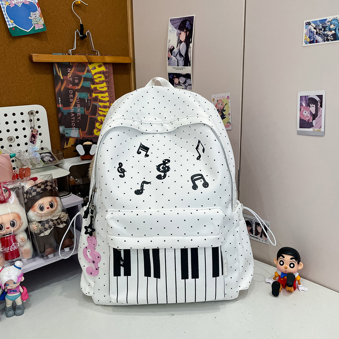 Musical-Themed Graphic Backpack Kalsten