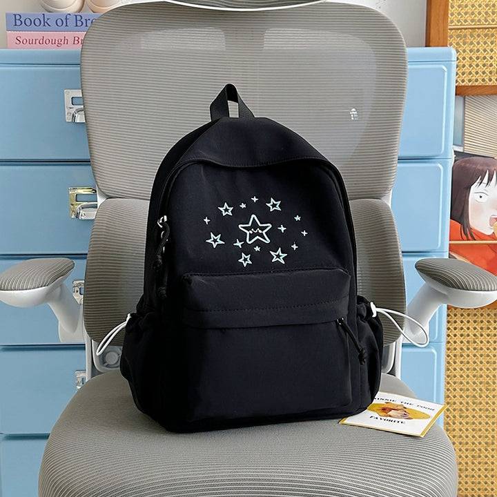 Cute Printed Star-Embellished Backpack Kalsten