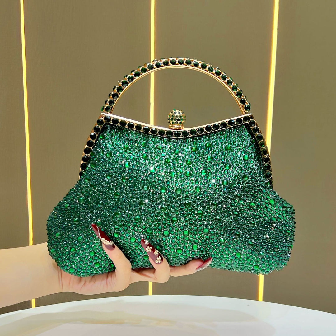 Exquisite Rhinestone-Studded Evening Handbag