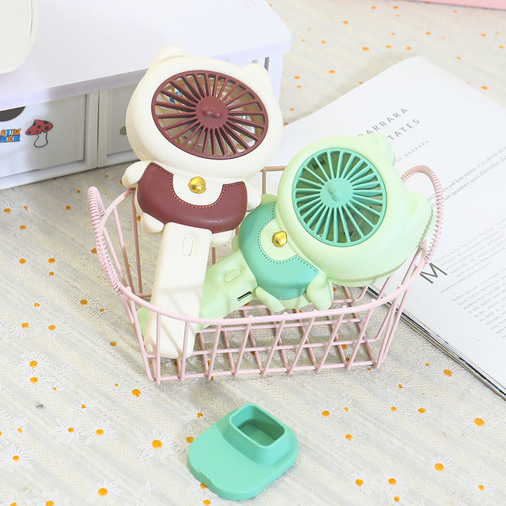 Ladies handheld fan in playful animal design Kalsten