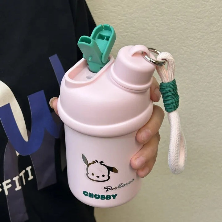 Women's insulated drinking bottle with innovative closure system and cute animal design Kalsten