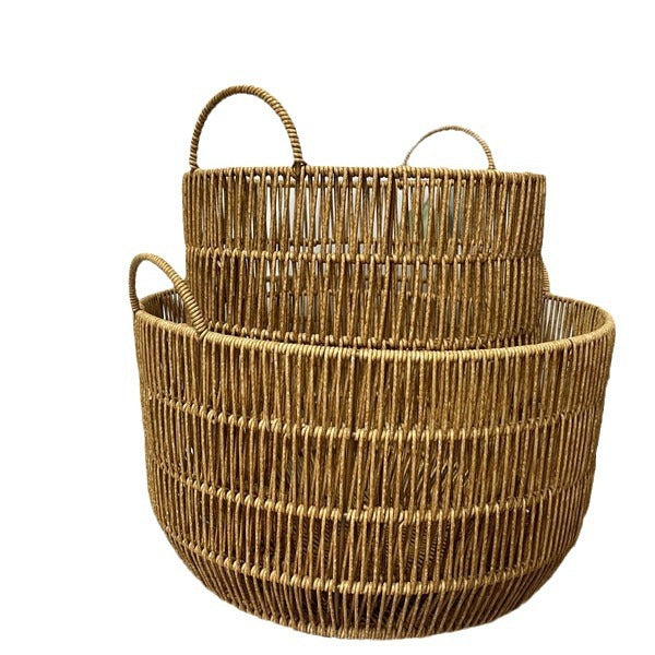 Contemporary Rectangular Woven Storage Bin Kalsten