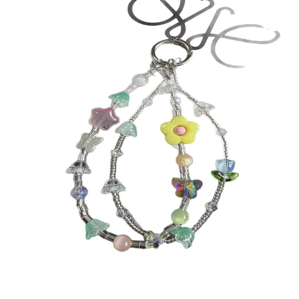 Whimsical Character Beaded Charm Keychain Kalsten