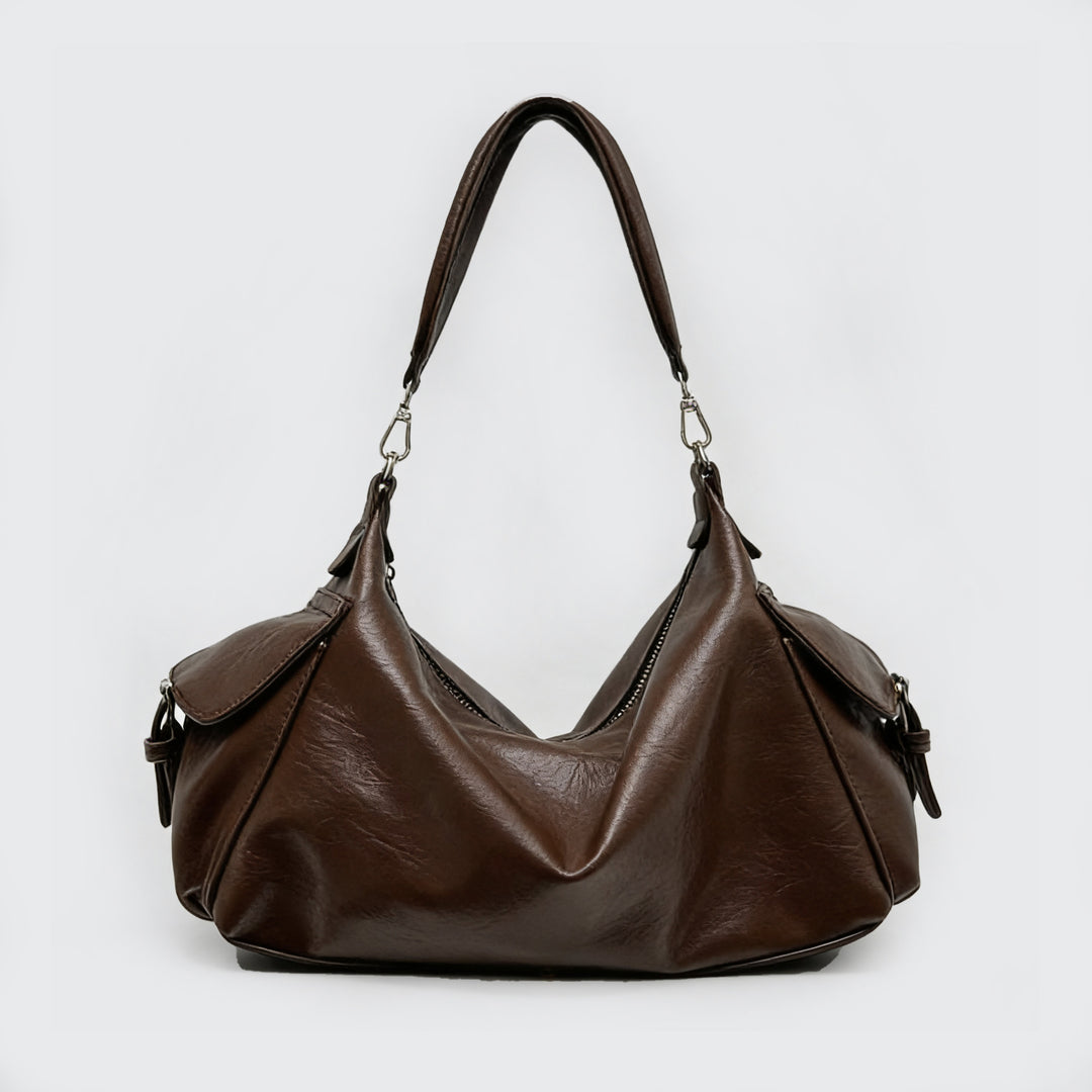 Luxurious Slouchy Leather Shoulder Bag