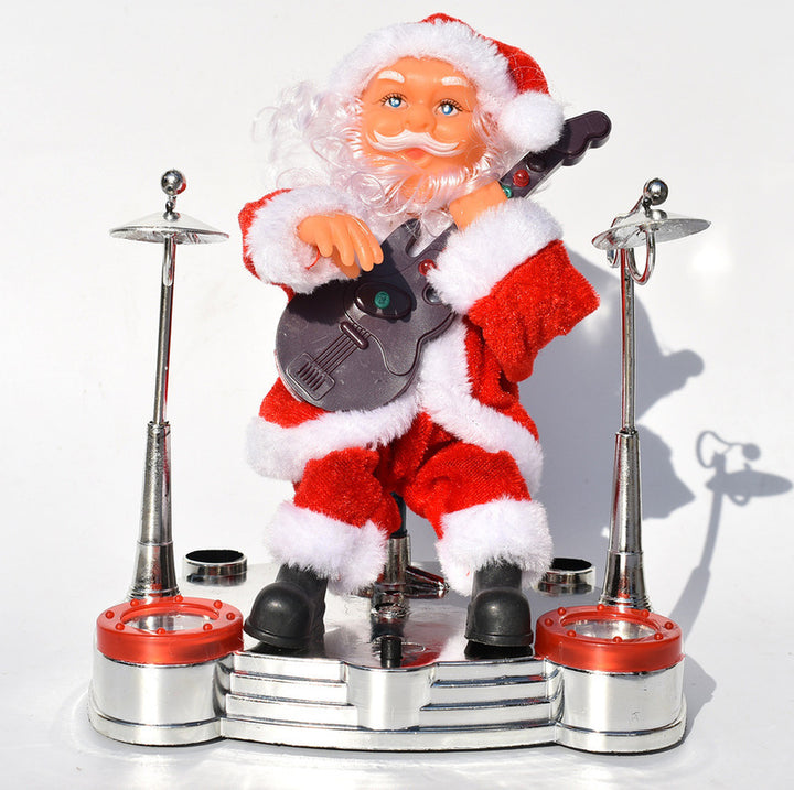 Parachuting Santa Claus Hanging Christmas Ornament With Fabric Canopy And Decorative Suspension Cords