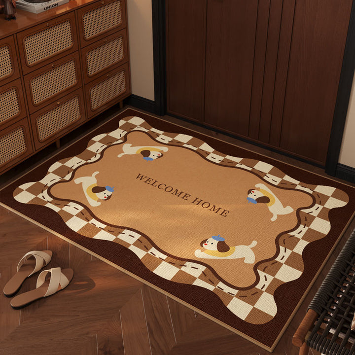 Adorable Cat-Themed Welcome Mat