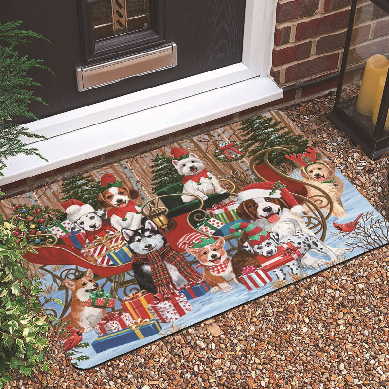 Holiday-Themed Welcome Mat