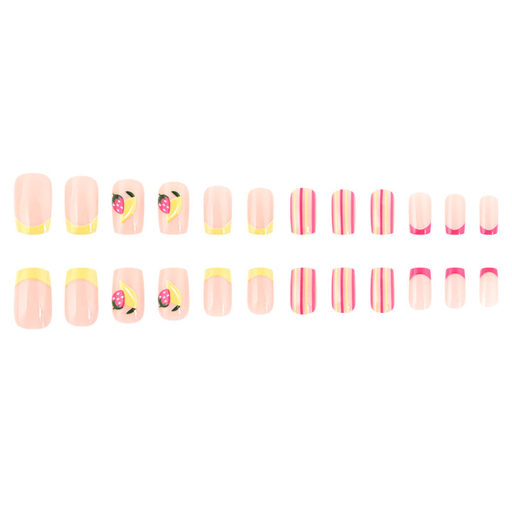 Artistic Fruit-Inspired Gel Nail Art Set Kalsten