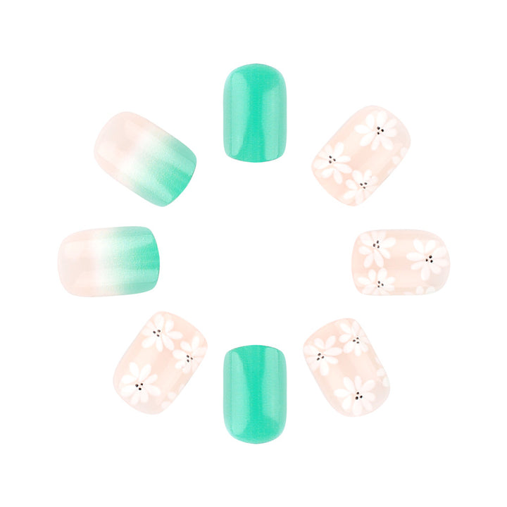 Floral Elegant Press-On Nail Art Set Kalsten