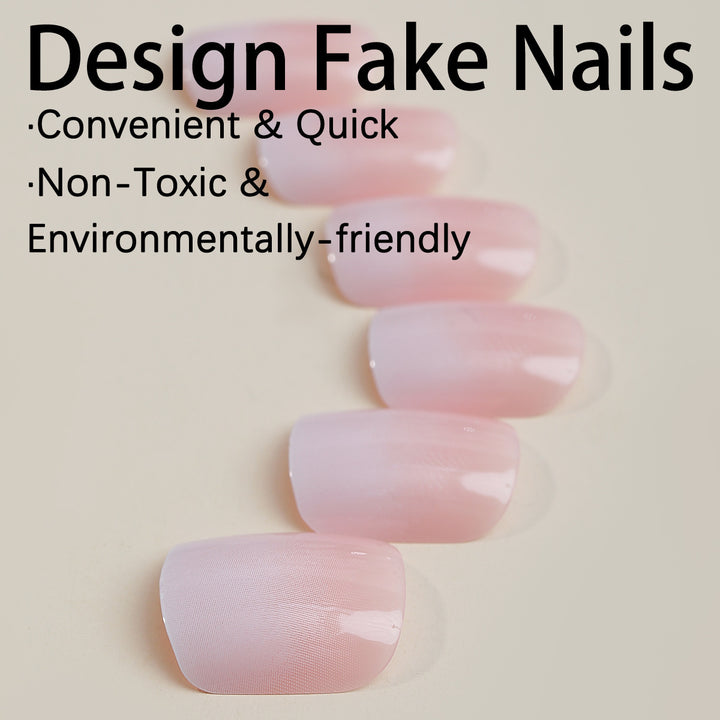 Artificial nail set with elegant natural finish Kalsten