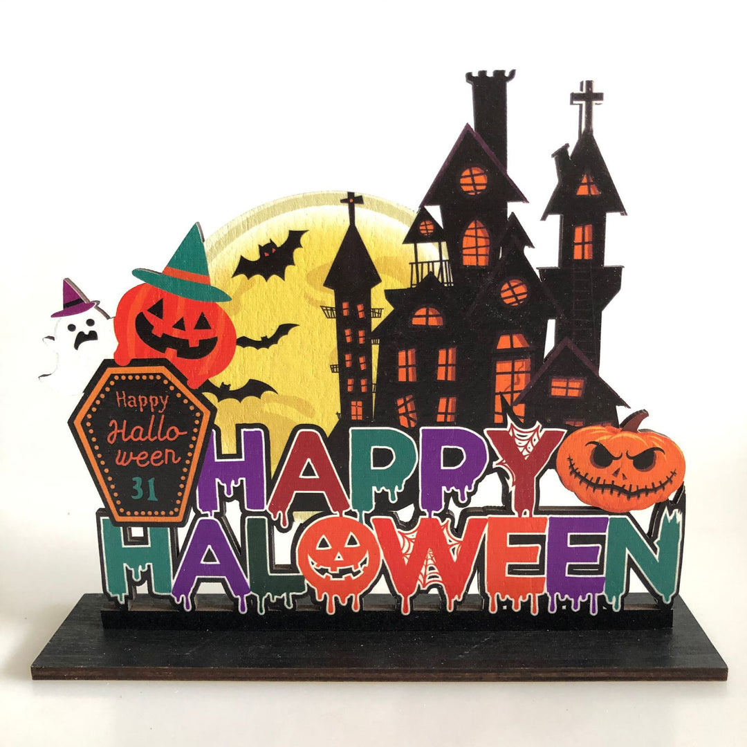 Halloween-Themed Decorative Table Centerpiece