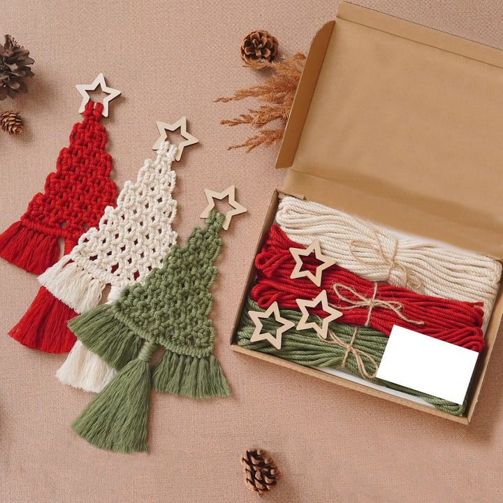 Macrame Christmas Tree Ornament Kit Kalsten
