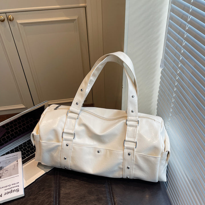 Elegant Leather Travel Duffle