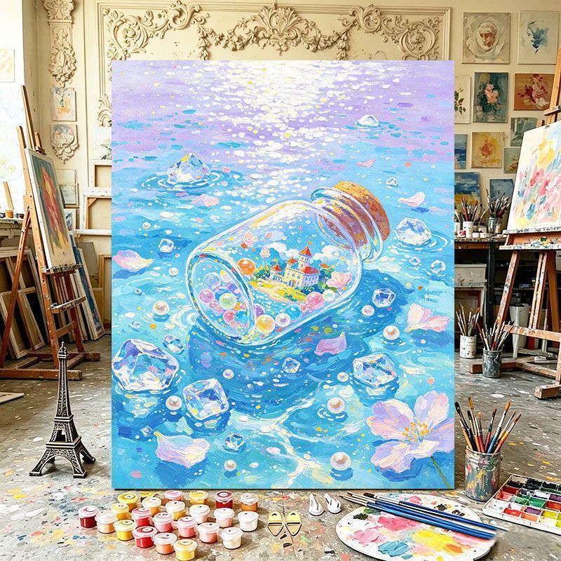 Magical Bottle Canvas Art Print Kalsten
