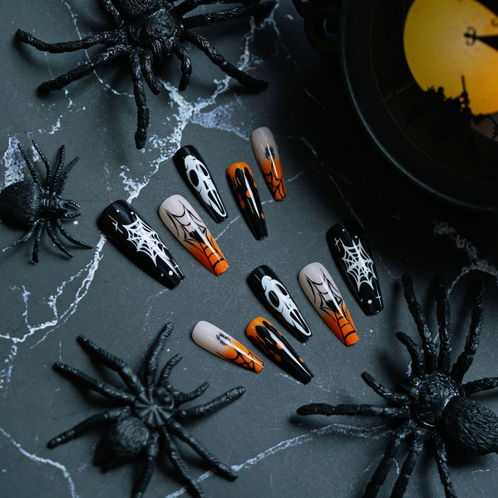 Halloween-Themed Artistic Press-On Nails Kalsten