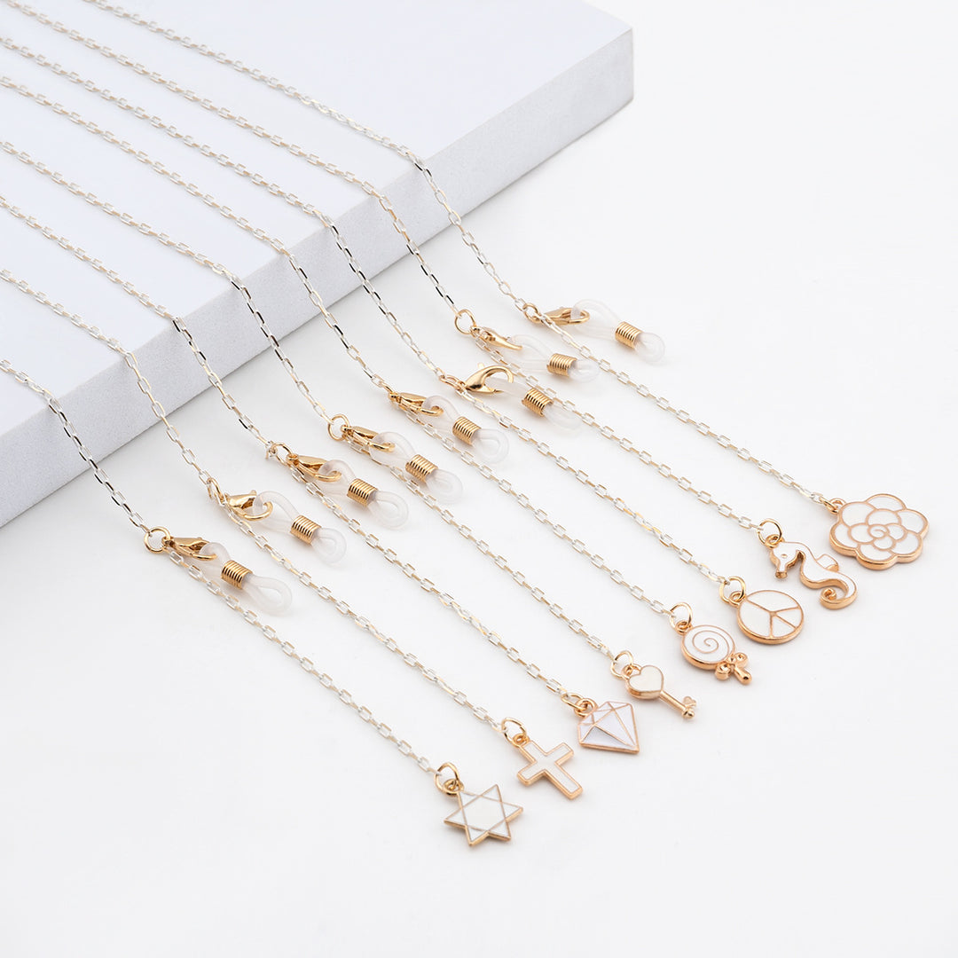 Elegant Geometric Glasses Chain kalsten