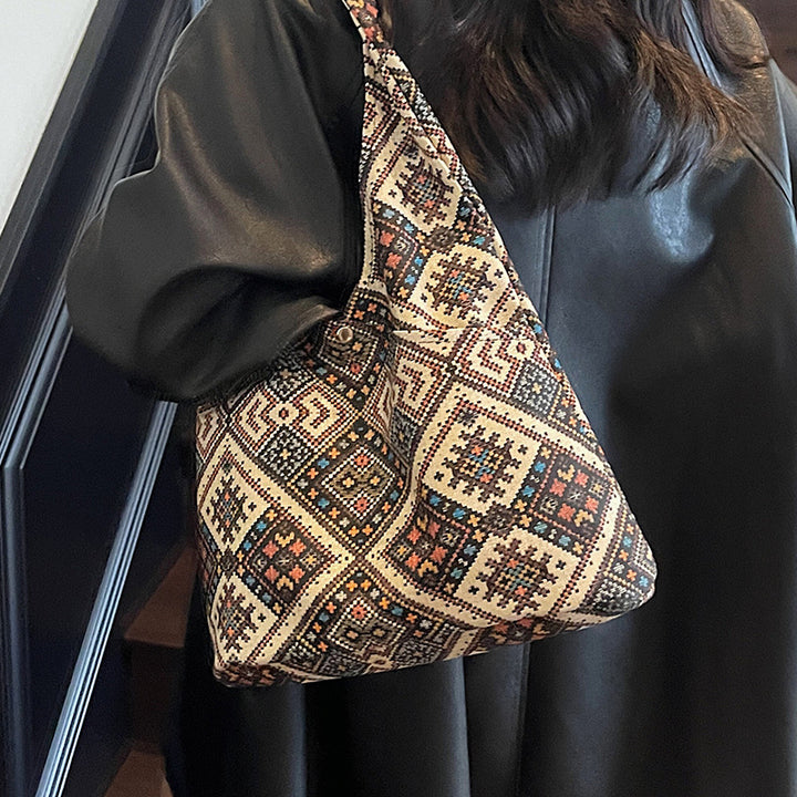 Ethnic-Inspired Patterned Sling Bag
