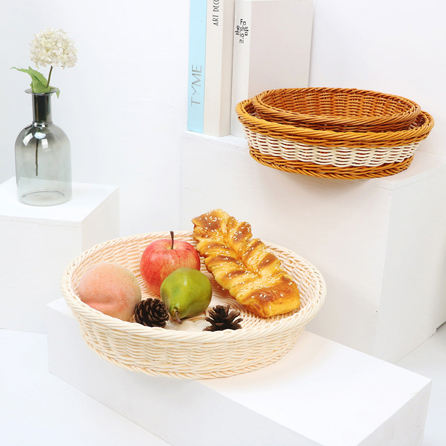 Decorative fruit basket made of handcrafted material Kalsten