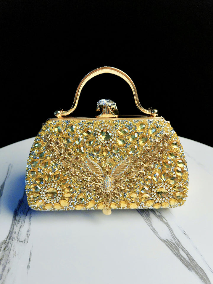 Ornate Bejeweled Evening Clutch