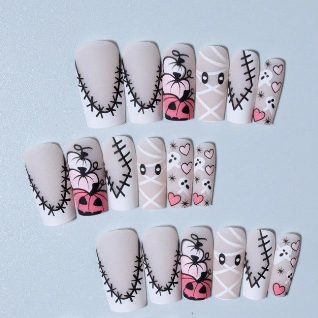 Halloween-Themed Nail Art Design Kalsten