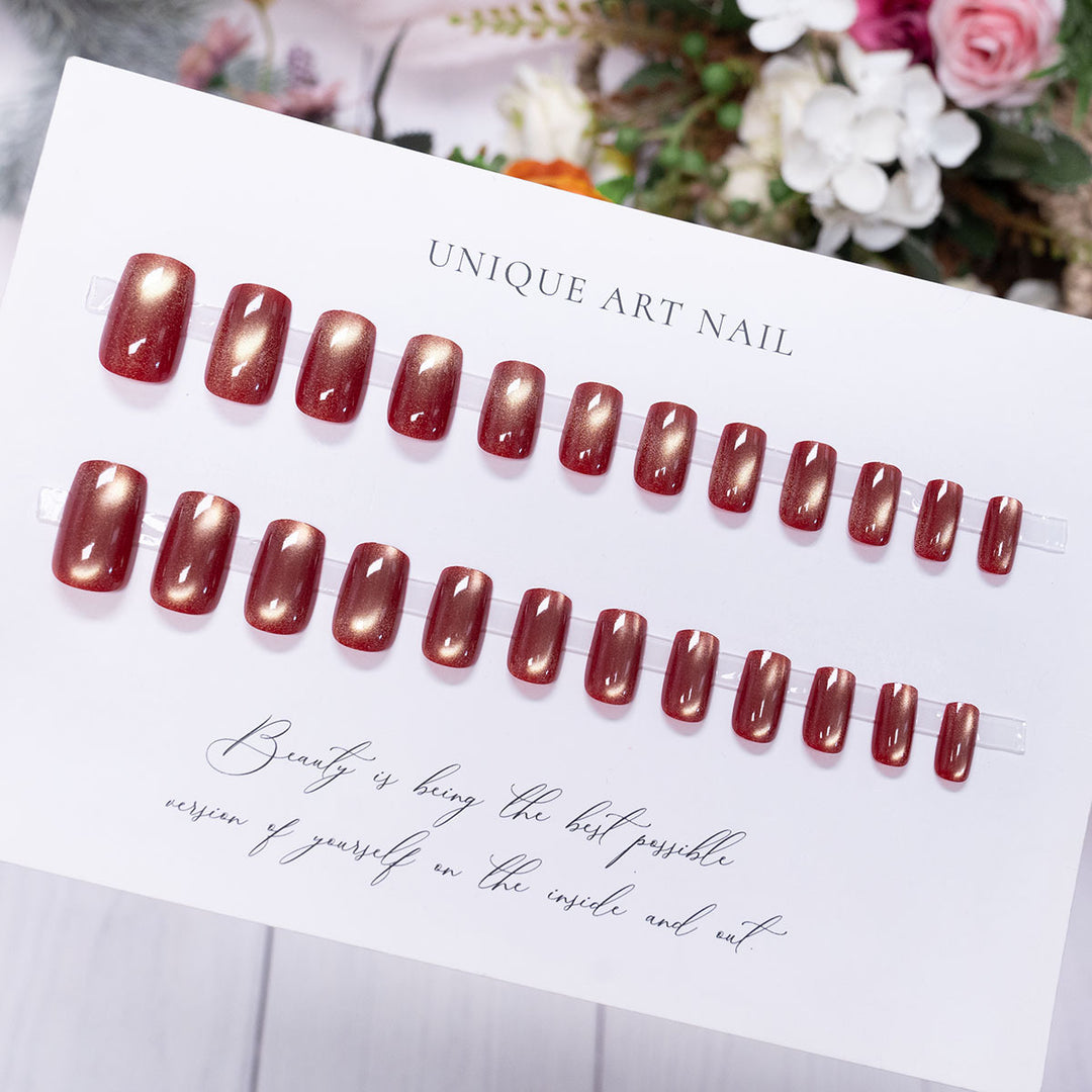 Decorative Glossy Press-On Nails