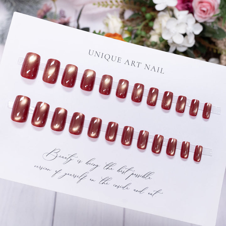 Decorative Glossy Press-On Nails
