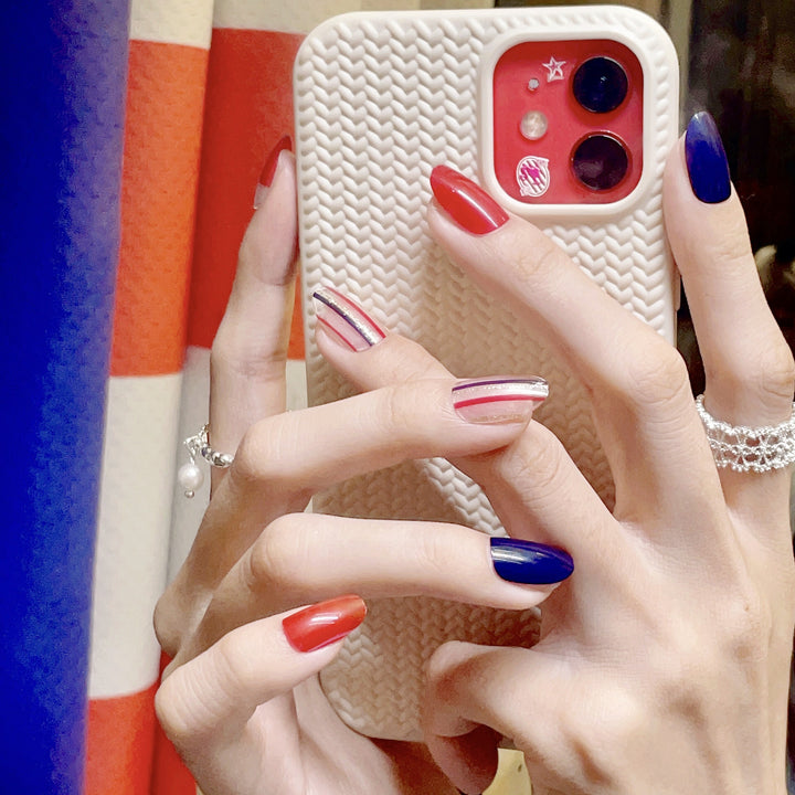 Artistic Multi-Design Press-On Nail Set