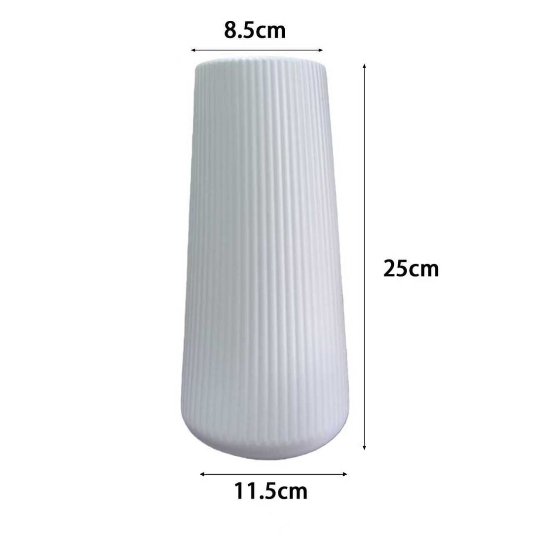 Textured Ribbed Decorative Vase Set Kalsten