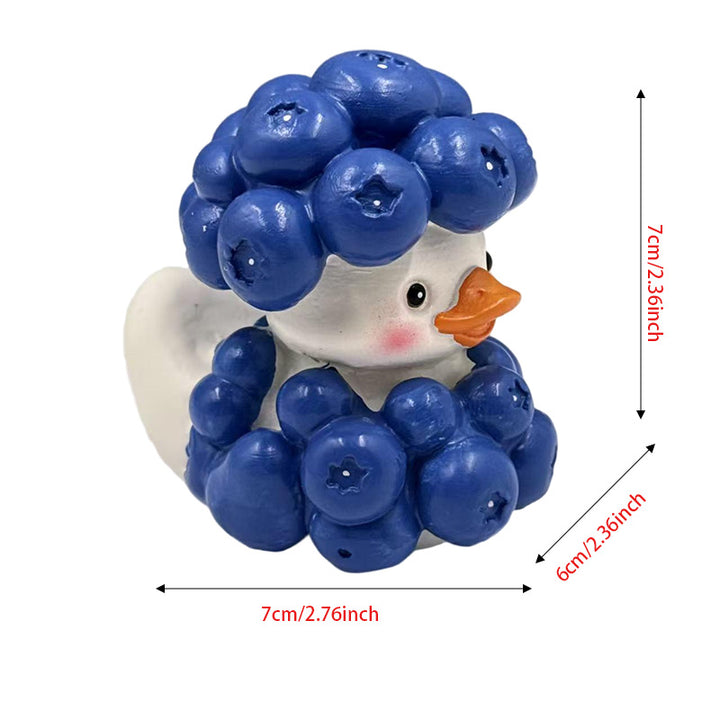 Decorative rubber duck with berry cocktail bowl Kalsten