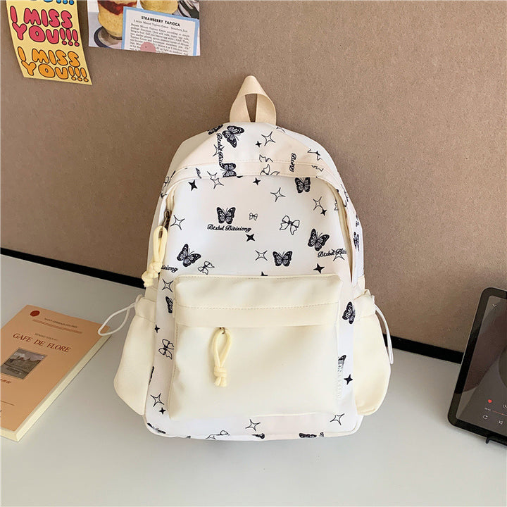 Butterfly Print Backpack Kalsten