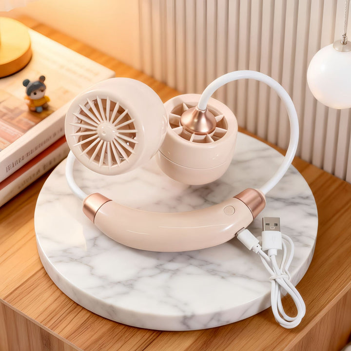Ladies Portable Neck Fan with Flexible Design Kalsten