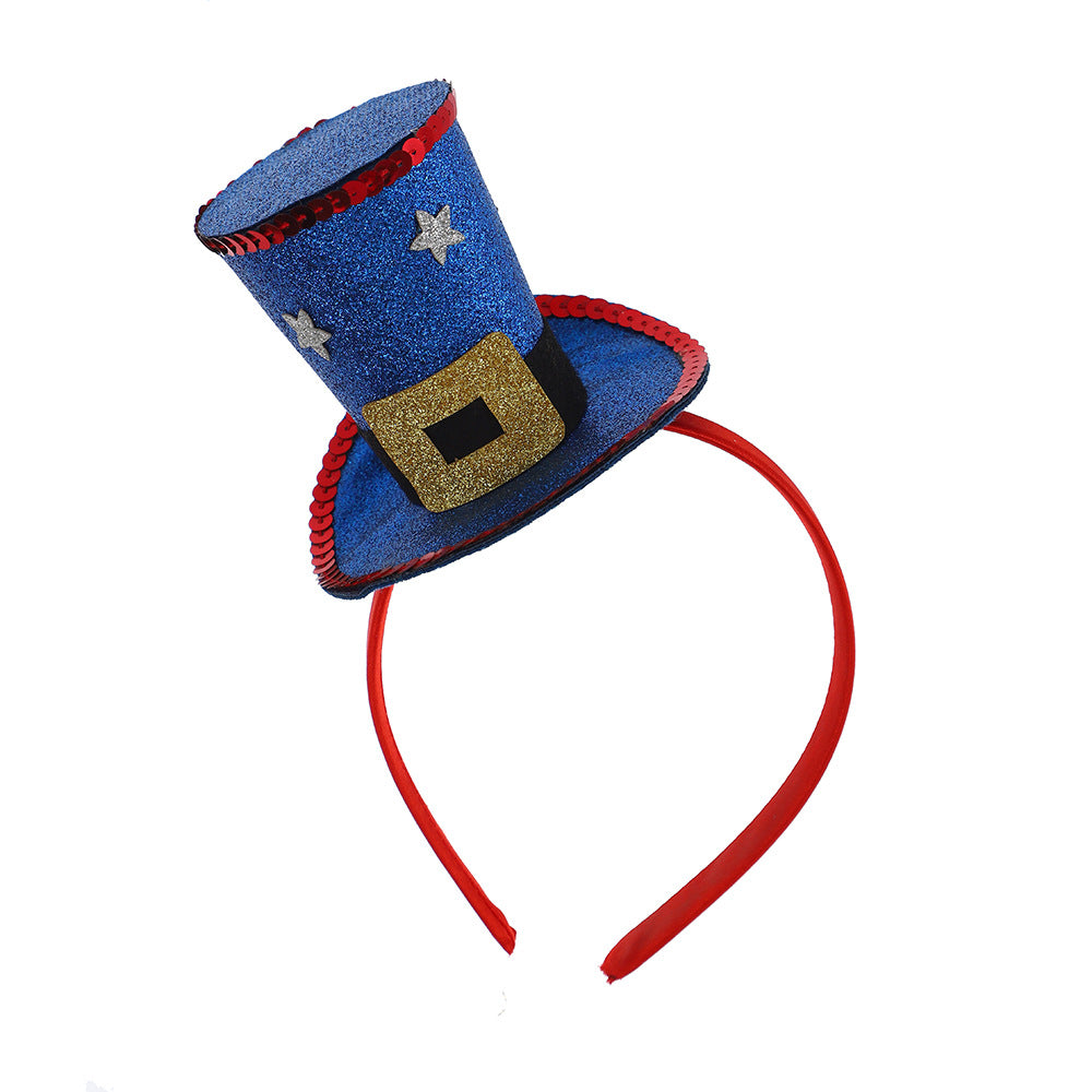 Unisex nan more patriotic mini cylinder headband for carnival and themed parties Kalsten
