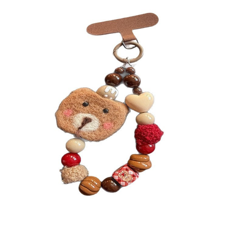 Whimsical Bear-Themed Charm Keychain Kalsten