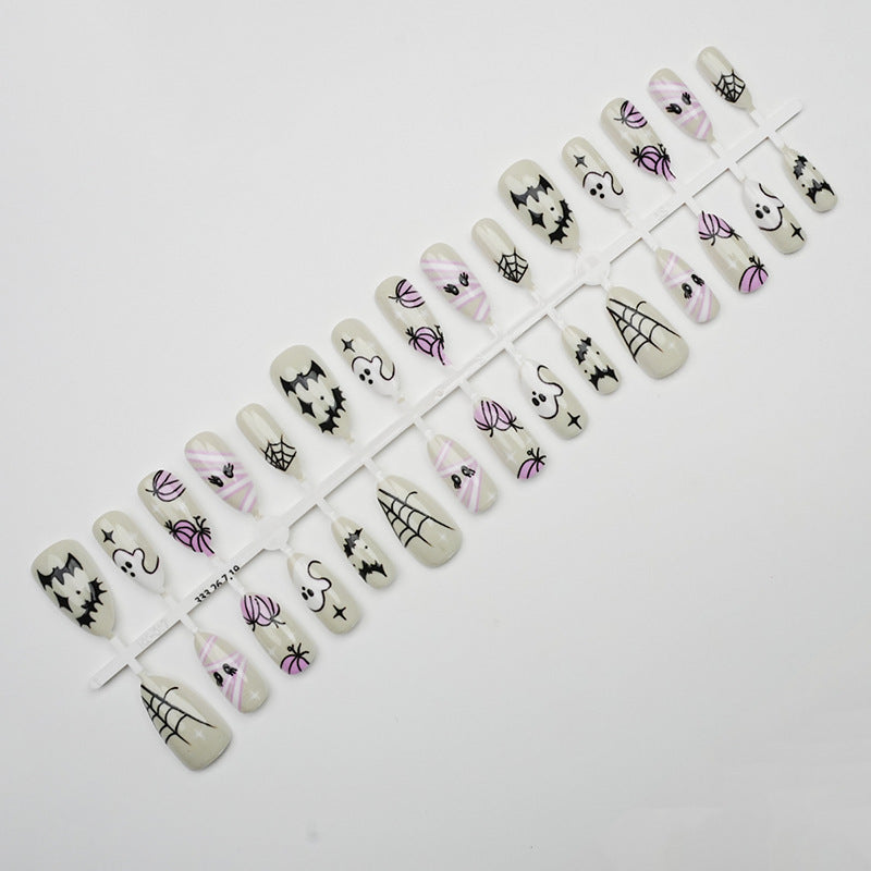 Halloween-Themed Press-On Nail Art Kit