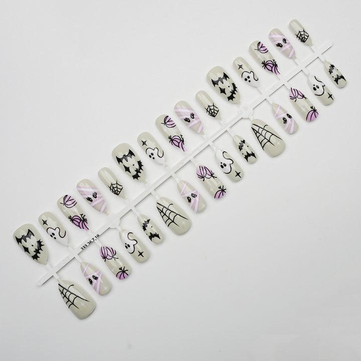Halloween-Themed Press-On Nail Art Kit