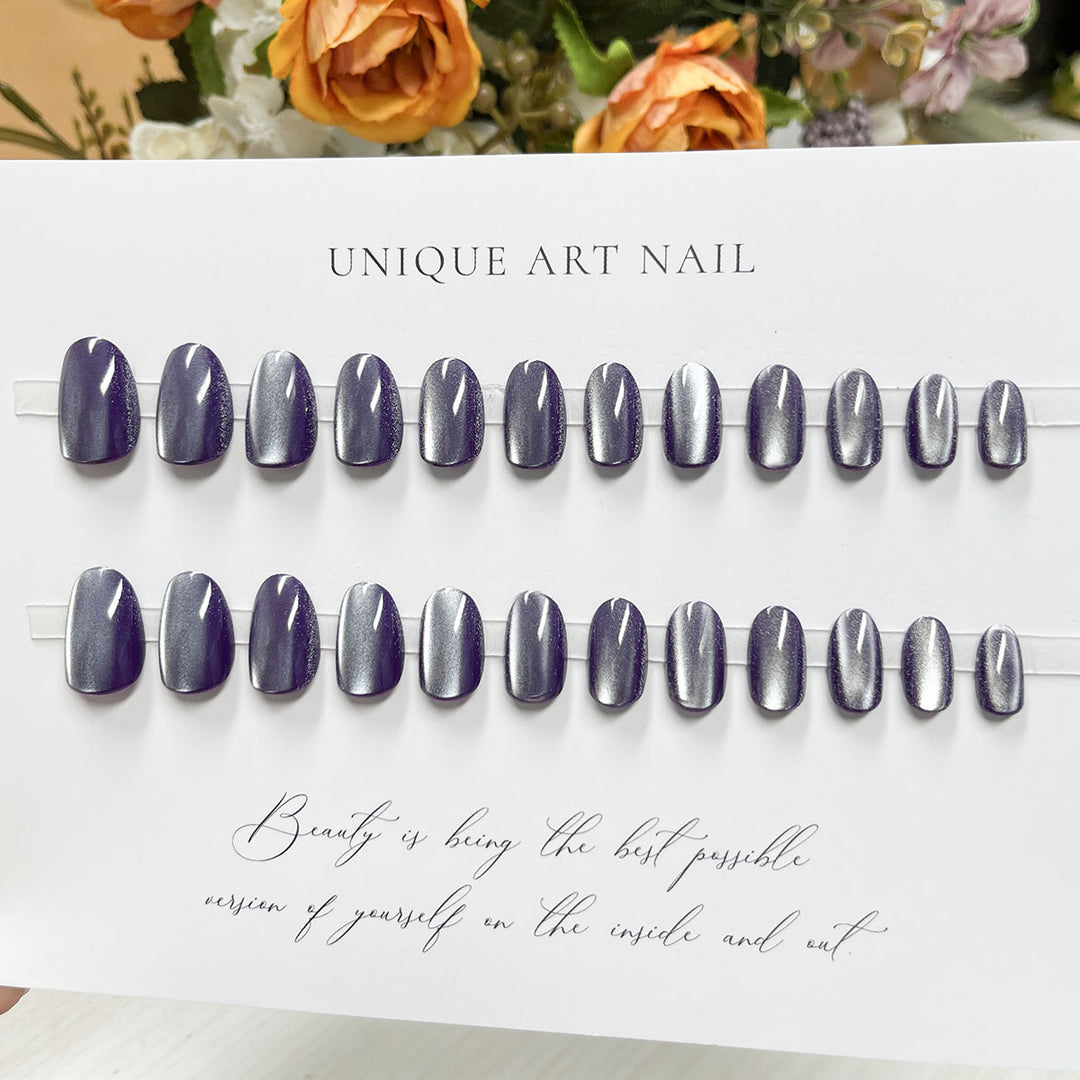 Shimmering Glitter Press-On Nail Set