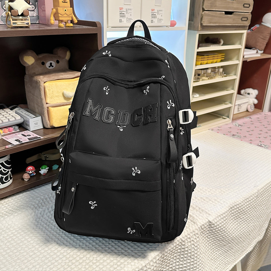 Embroidered Floral Printed Backpack Kalsten