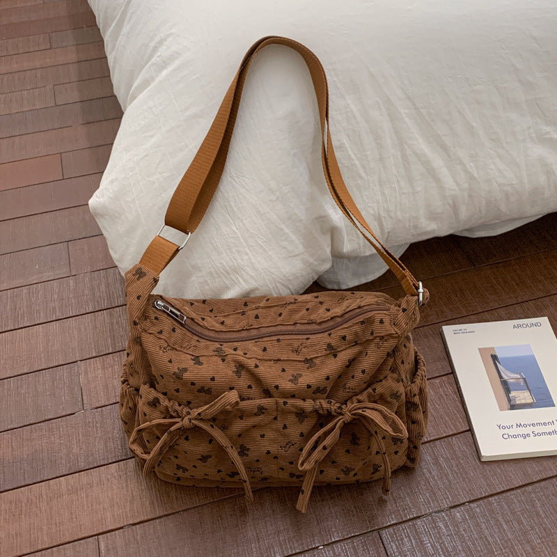 Stylish Floral Embellished Hobo Bag