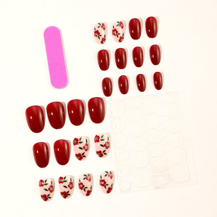 Floral Accent Nail Art Extensions Kalsten