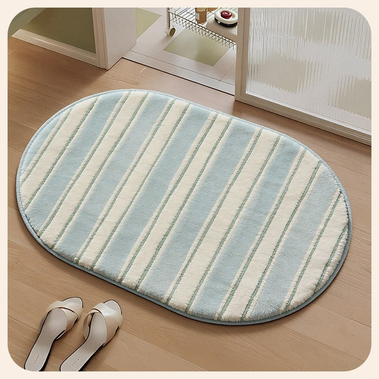 Soft Striped Bathroom Mat