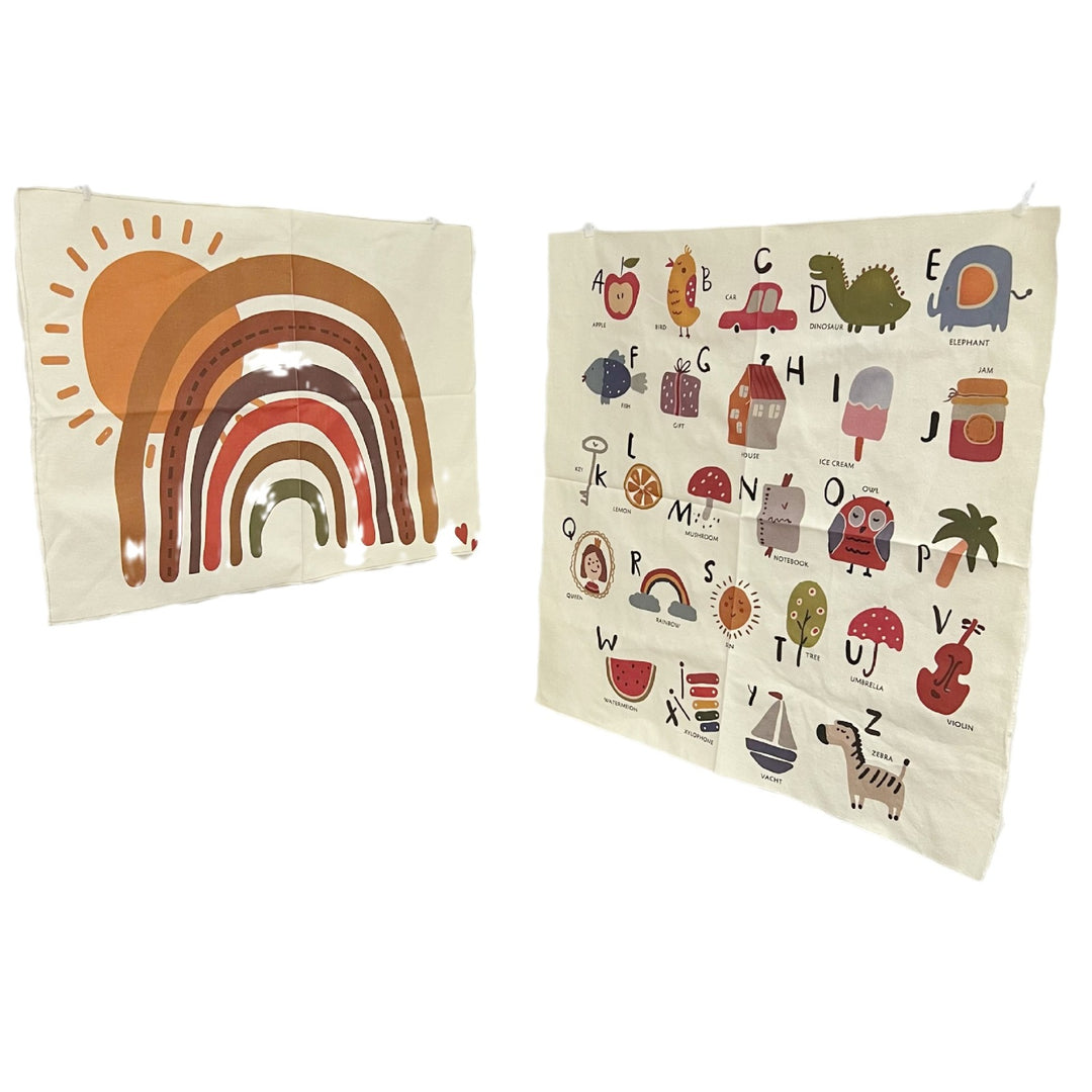 Retro Rainbow Cotton Wall Hanging Tapestry