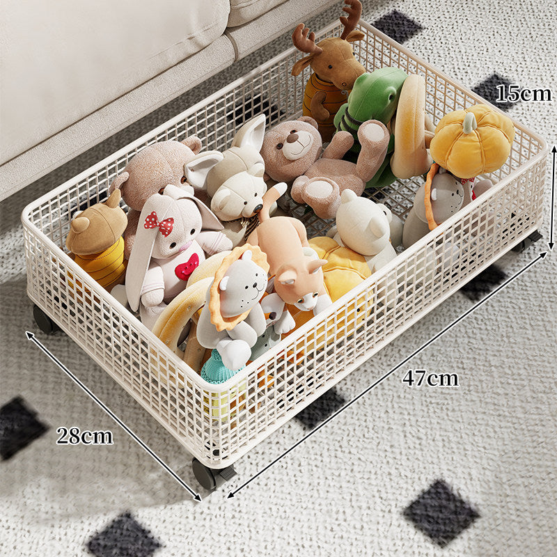 Rectangular Metal Mesh Organizer Basket for Toys & Home Storage