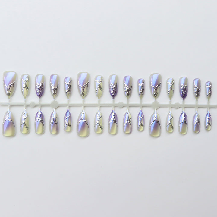 Elegant Metallic Nail Art Set