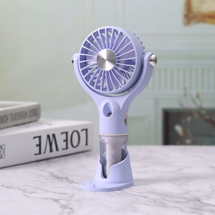 Unisex Portable Fog Fan with USB Charging Function and Flexible Tilt Mechanism Kalsten