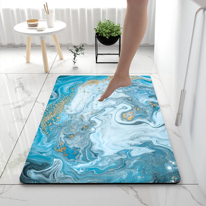 Soft Touch Marble Bath Mat Kalsten