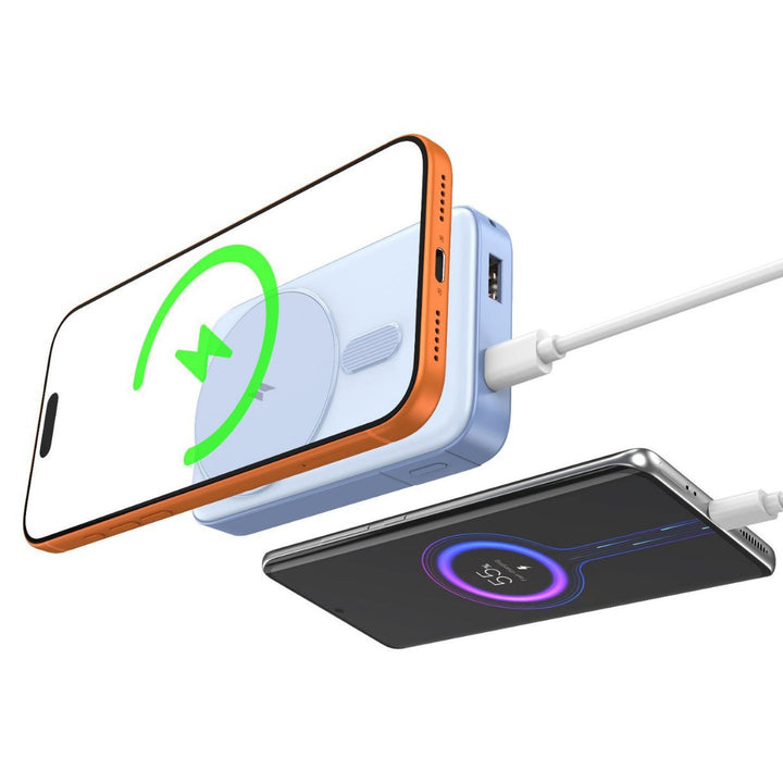 Wireless power bank with inductive fast charger and smart charging indicator Kalsten