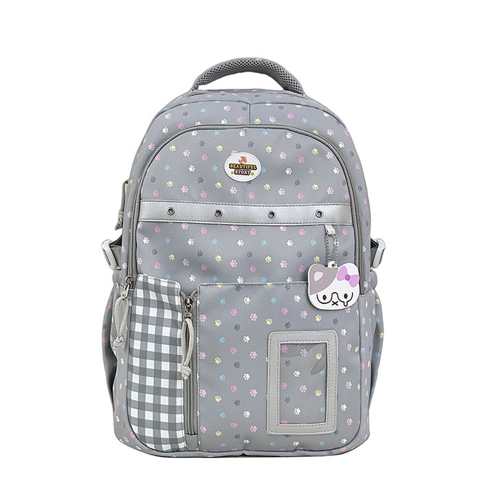 Floral Patterned Multi-Pocket Backpack kalsten