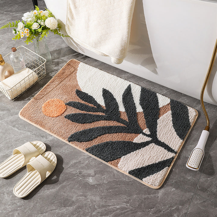 Artistic Floral Bath Mat Kalsten